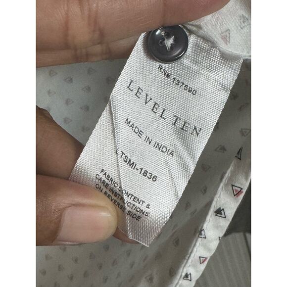 Level Ten Short Sleeve Woven Shirt Men’s Size Small S USED - Picture 6 of 6